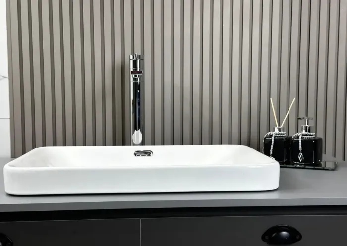 Lavabo para banheiro semi embutido