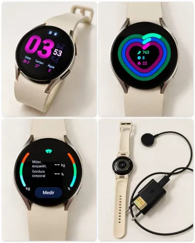Smartwatch Samsung Galaxy Watch6 LTE 40mm creme, menos de 6 meses de uso
