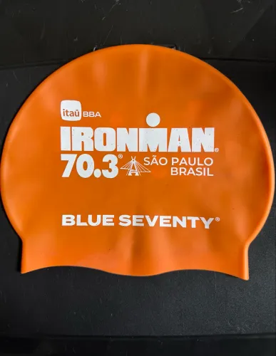 Touca De Natação Ironman 70.3 São Paulo Triathlon Natação Corrida Ciclismo