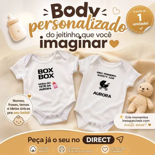 Body infantil personalizado