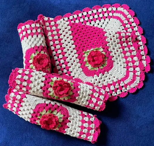 Tapetes de Croché a pronta entrega e sob encomenda!