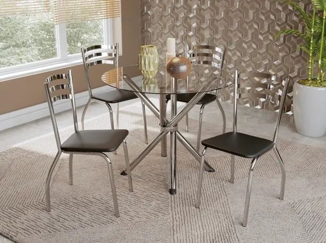 Mesa de Jantar com 4 cadeiras - Promoção