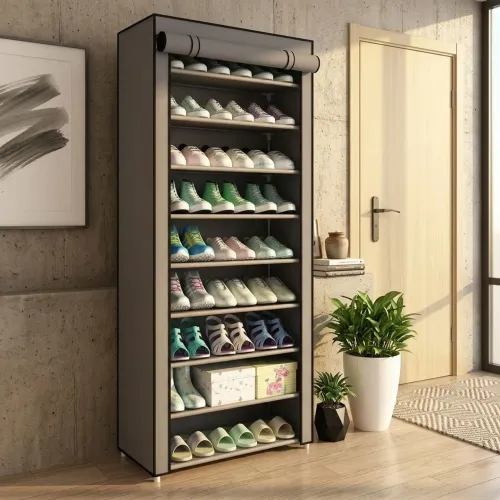 Sapateira Grande 27 Pares com Capa - Organizadora Multiuso para Casa e Quarto