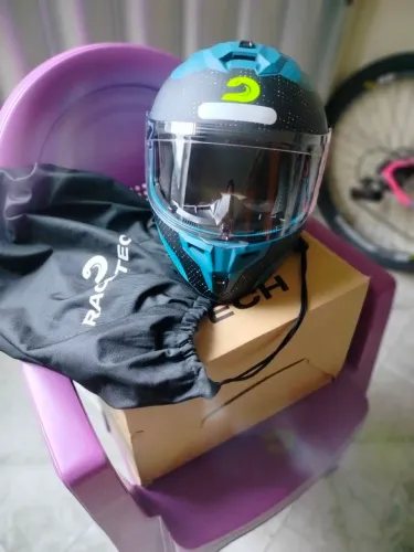 Capacete Race Tech Signal Gear Azul Fosco