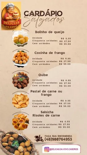 Salgados para festas e eventos