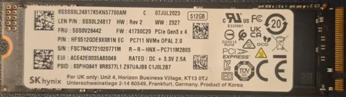 Ssd Nvme Hynix 512gb Pcie Gen 3x4