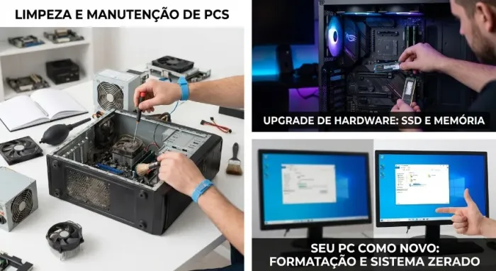 Manutenção, Limpeza e Upgrade Especializado para PC Gamer