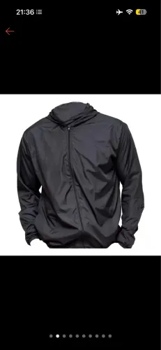 Corta Vento Jaqueta Masculino Lisa com Capuz e Bolso e ziper