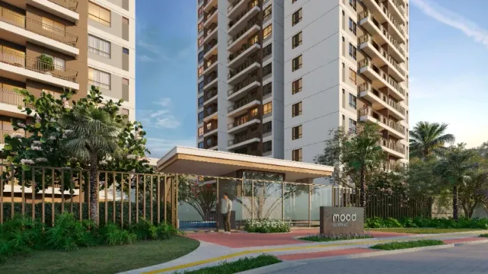 APT 228, Presidente Kennedy, Condomínio Mood Shopping, apartamento com 03 quartos,