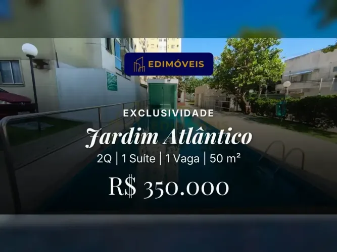 Venha Conhecer este Apartamento no Jardim Atlântico Quintal e Lazer Total