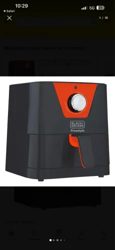 Fritadeira black and Decker 