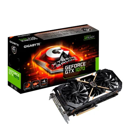 Placa de Video VGA GTX1070 8GB Xtreme Gaming Gigabyte