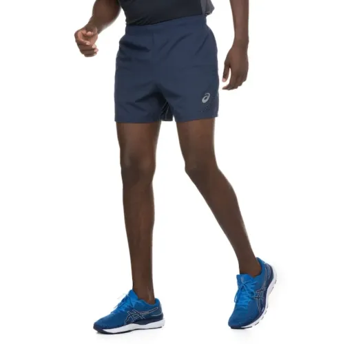 Short Asics Run 5 Polegadas Azul Tamanho M