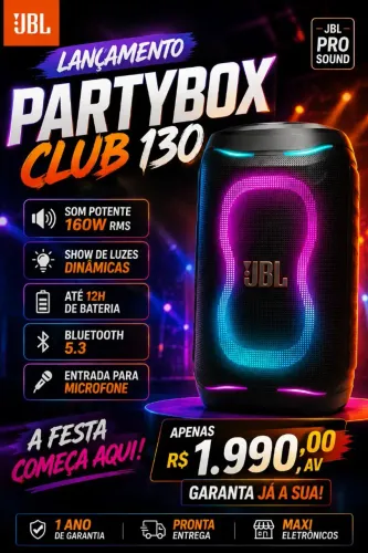 Partybox 130 Original JBL Lançamento