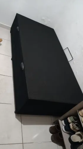 Cama box de solteiro e colchão