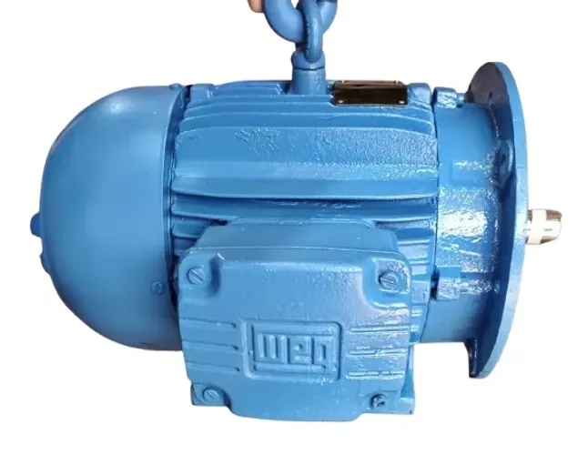 Motor WEG 7.5cv/hp 5.5kw 4 polos 1750rpm trifásico 220v / 380v sem base com flange FF