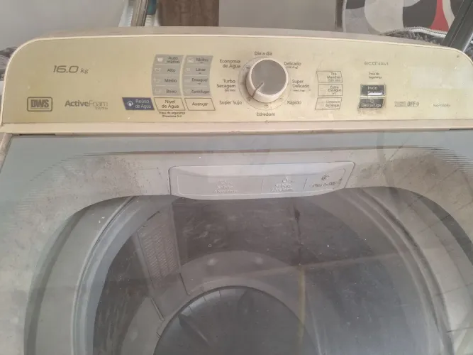 Máquina de Lavar funcionando