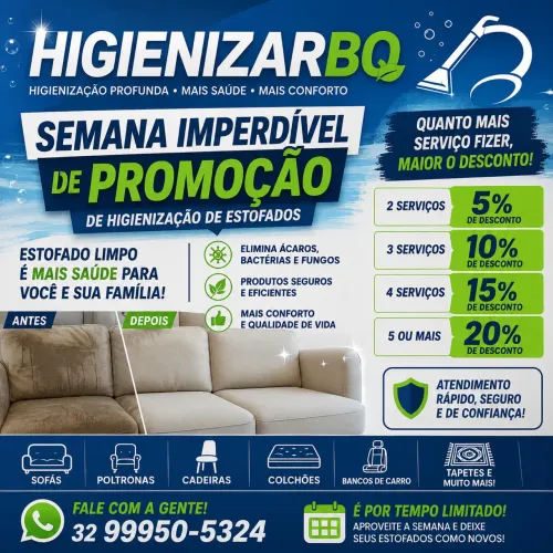 Higienização de Estofados