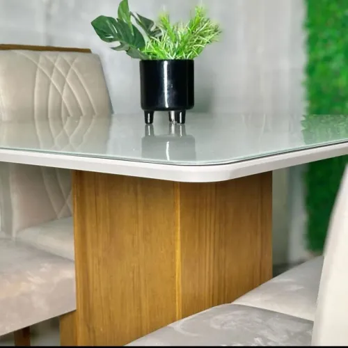 Mesa em Mdf off white 
