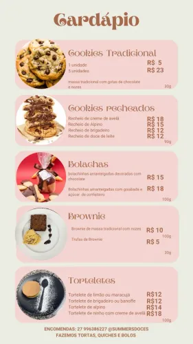 Doces deliciosos