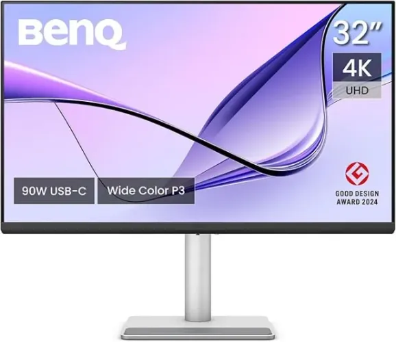 Monitor BenQ 32" MA320U 4K para Macbook® Pro/Air, 2 x USB-C, fonte 90W para carregar a bat