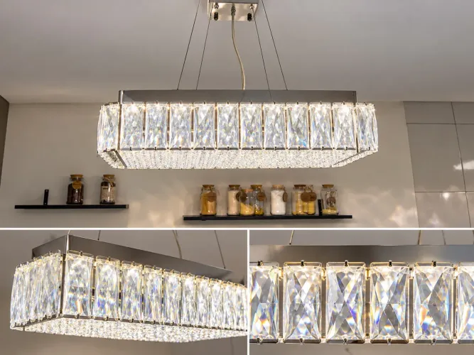 Lustre de cristal semi novo
