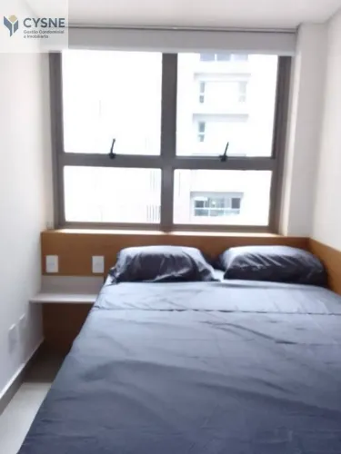 Studio com 17 m², mobiliado, pronto para morar e no melhor condomínio no Centro. próximo a