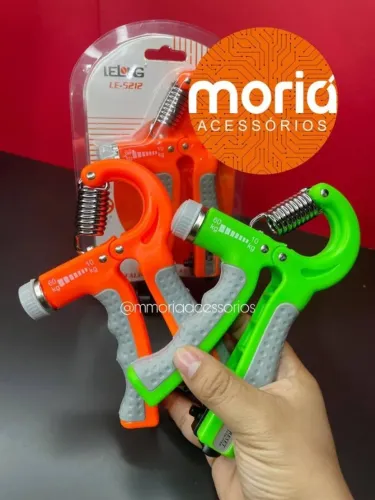 Handgrip com Contador Ante Braço Punho Ajuste Peso Até 60 Kg