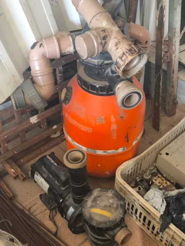 Bomba e filtro para piscina