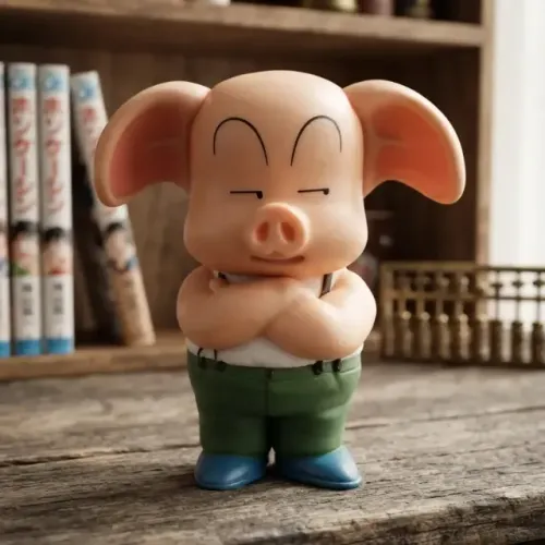 Action Figure Estatueta Oolong Dragon Ball 10 cm em PVC - Colecionável