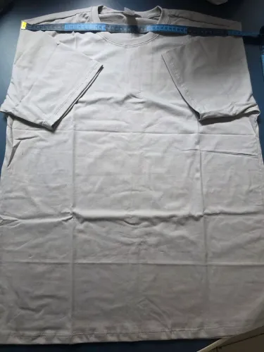 Camisa de algodão cinza prata