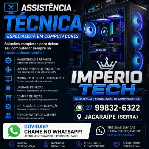 Assistência técnica de computadores -imperio tech