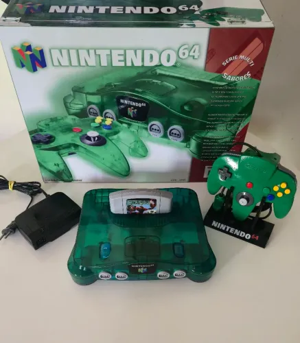 Nintendo 64 Verde Kiwi (Série Sabores) + StarFox 64 + Controle 100% - Aceito GoPro