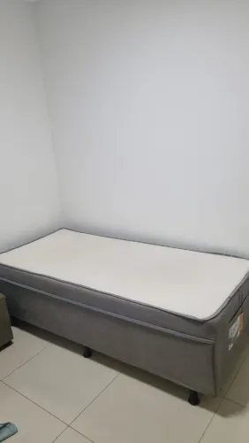 Cama box solteiro conjulgada (box + colchao)