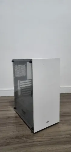Gabinete branco, com vidro 