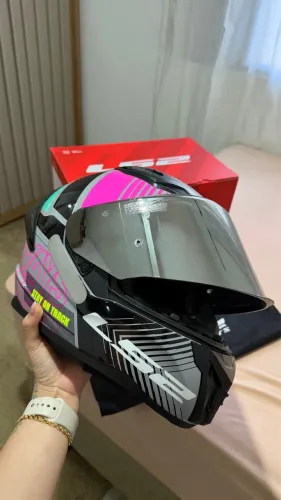 LS2 VIGO NOVO! GREY/PINK TAM 56