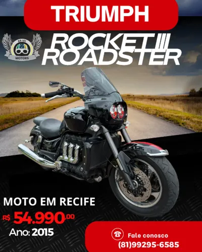 Triumph Rocket III Roadster 2015  80 mil rodados