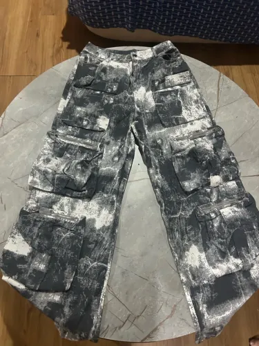 Calça wideleg cargo