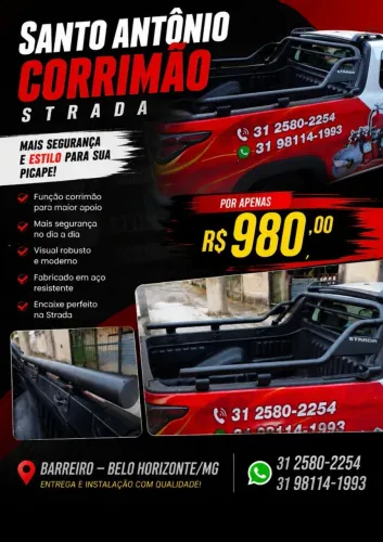 Santo Antônio corre mão Strada cabine simples 
