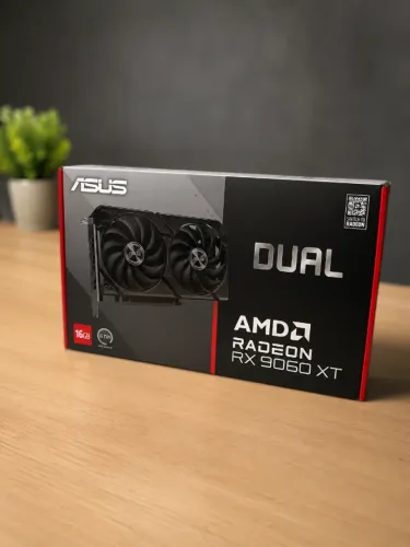 ASUS Dual AMD Radeon RX 9060 XT 16GB - NOVA e LACRADA!