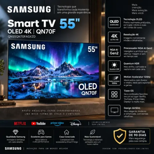 Smart TV 55" OLED 4K - Samsung