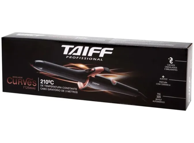 Modelador de Cachos Taiff Elegance Curves - Cerâmica 210º