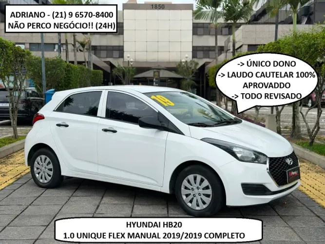 Hyundai HB20 Unique 1.0 Flex 12V Mec. 2019