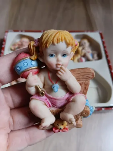 Bibelôs miniaturas em resina - conjunto com 6 peças