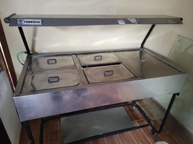 Buffet quente 5 cubas