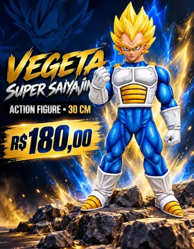Action figure vegeta 30cm