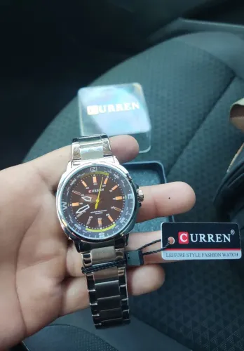 Relógio Masculino Curren 8455 | Aço Inoxidável e 3ATM<br>