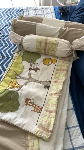 Kit cama de solteiro bebê Safari