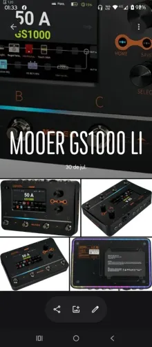 PEDALEIRA MOOER GS1000 - NOVÍSSIMA - A MAIS TOP DO MERCADO ATUAL