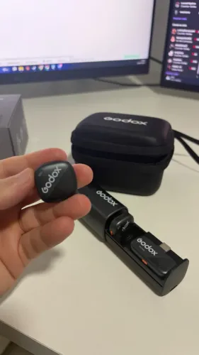 Microfone Sem Fio - GODOX Cube-SC - USB-C com 2 lapelas